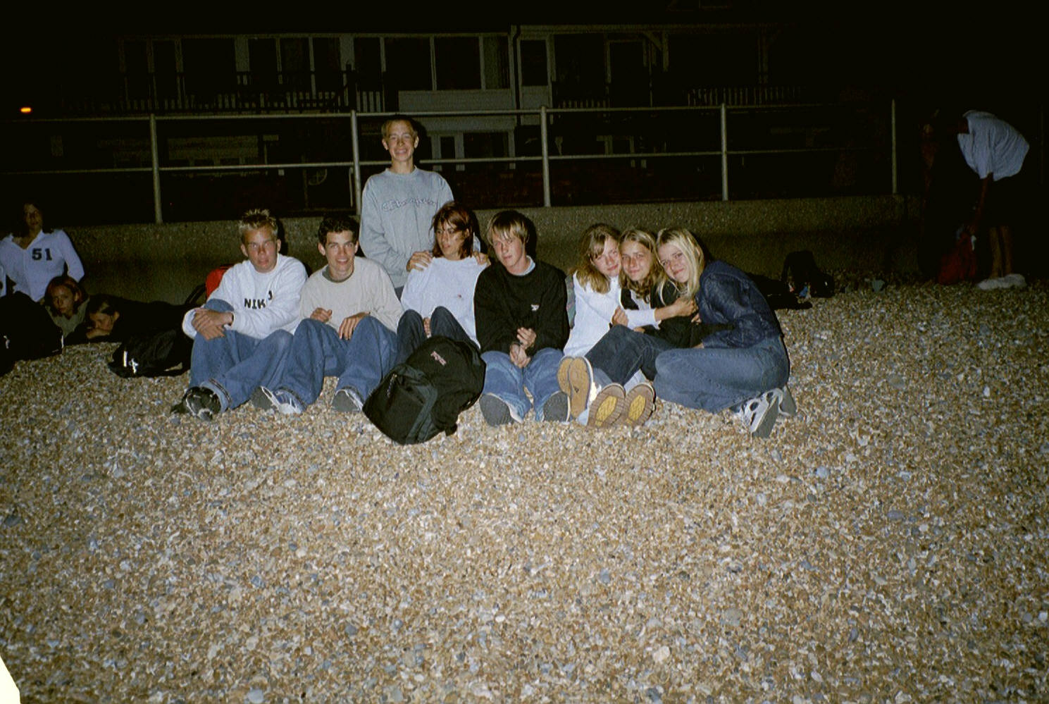 die Gruppe am Strand